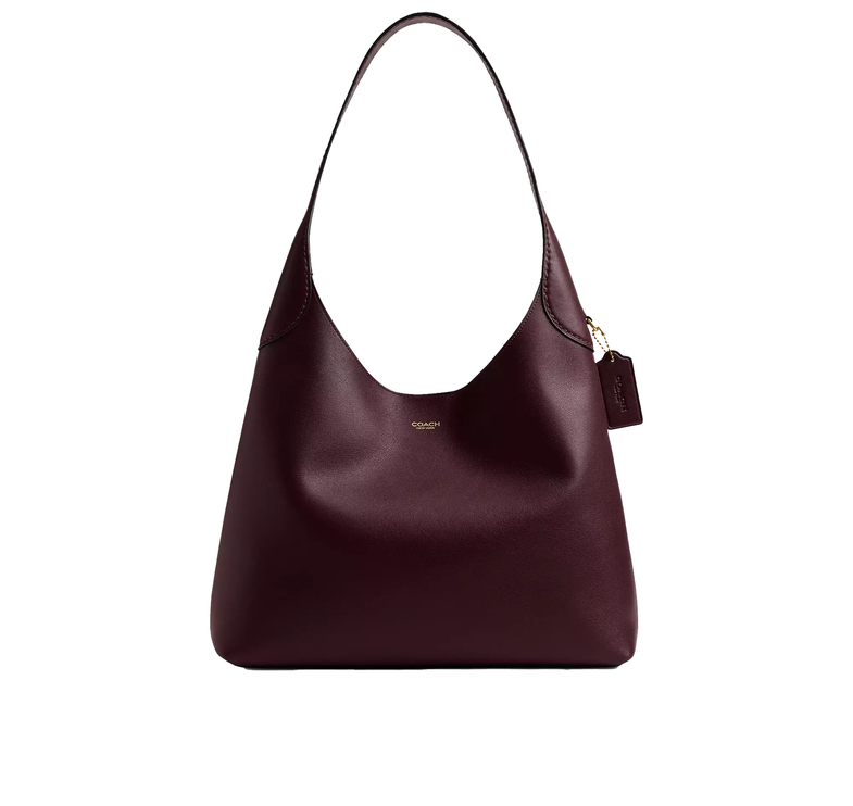 Coach Women's Brooklyn Shoulder Bag 34 Brass/Merlot