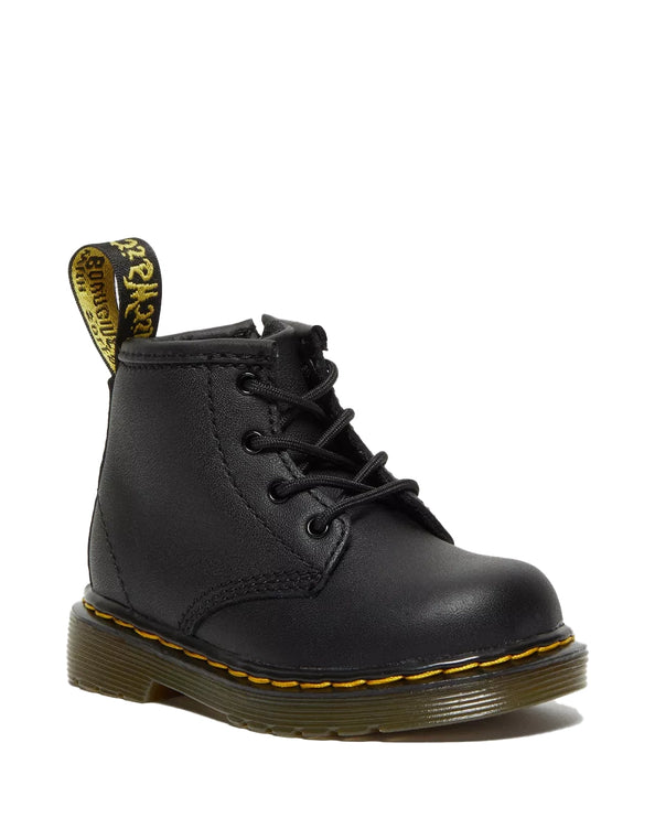 Dr. Martens Unisex Infant 1460 Softy T Leather Lace Up Boots Black - Softy T