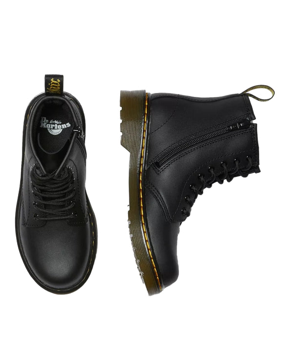 Dr. Martens Unisex Junior 1460 Softy T Leather Lace Up Boots Black - Softy T