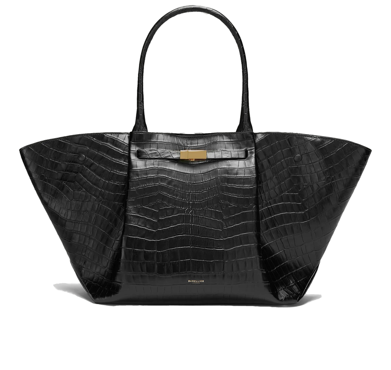 DeMellier London Women's The New York Black Croc-Effect