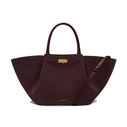 DeMellier London Women's The Midi New York Burgundy Suede & Burgundy Smooth