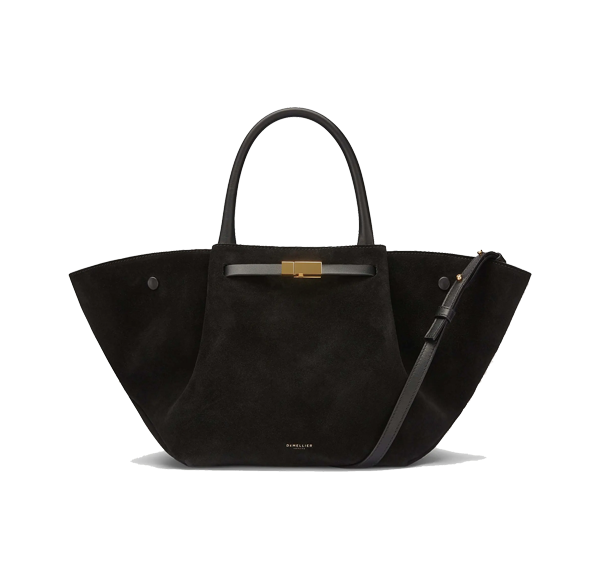 DeMellier London Women's The Midi New York Black Suede & Black Smooth