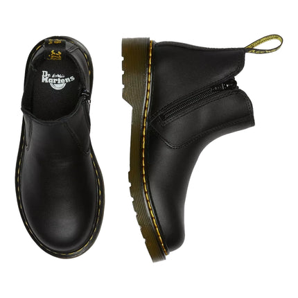 Dr. Martens Unisex Junior 2976 Softy T Leather Chelsea Boots Black - Softy T