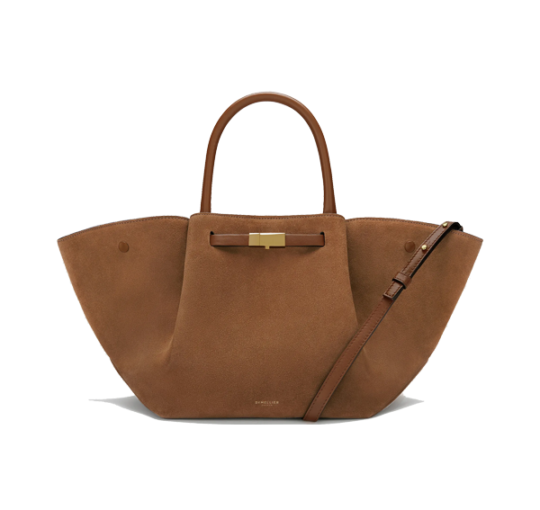 DeMellier London Women's The Midi New York Deep Tan Suede & Tan Smooth