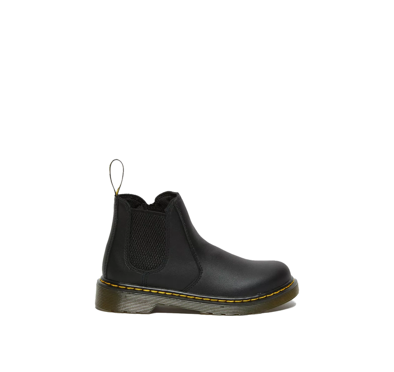 Dr. Martens Unisex Junior 2976 Softy T Leather Chelsea Boots Black - Softy T