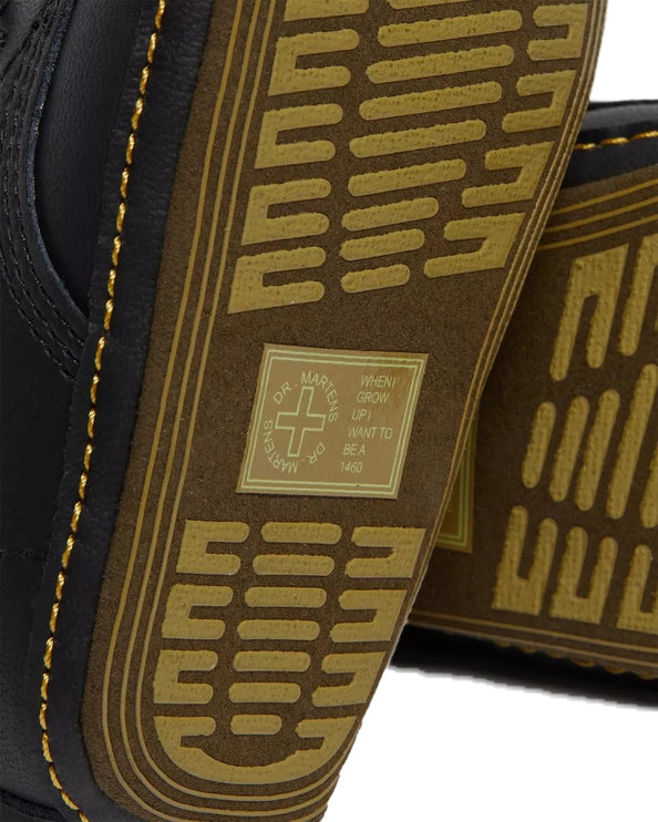 Dr. Martens Unisex Newborn 1460 Auburn Leather Booties Black-Mason Pu Split+Mason Nw Synthetic