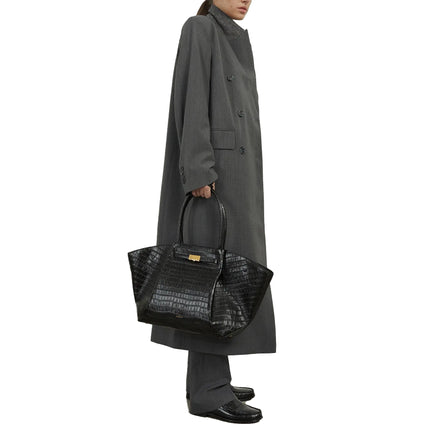 DeMellier London Women's The New York Black Croc-Effect