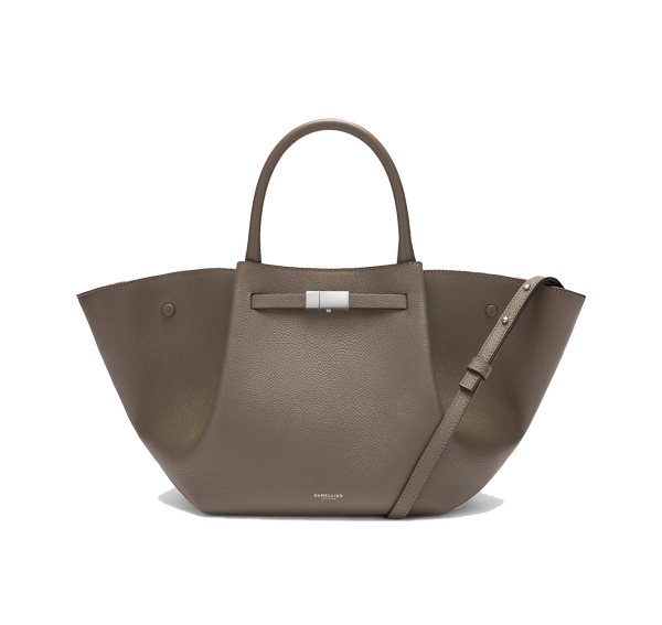 DeMellier London Women's The Midi New York Dark Taupe Small Grain
