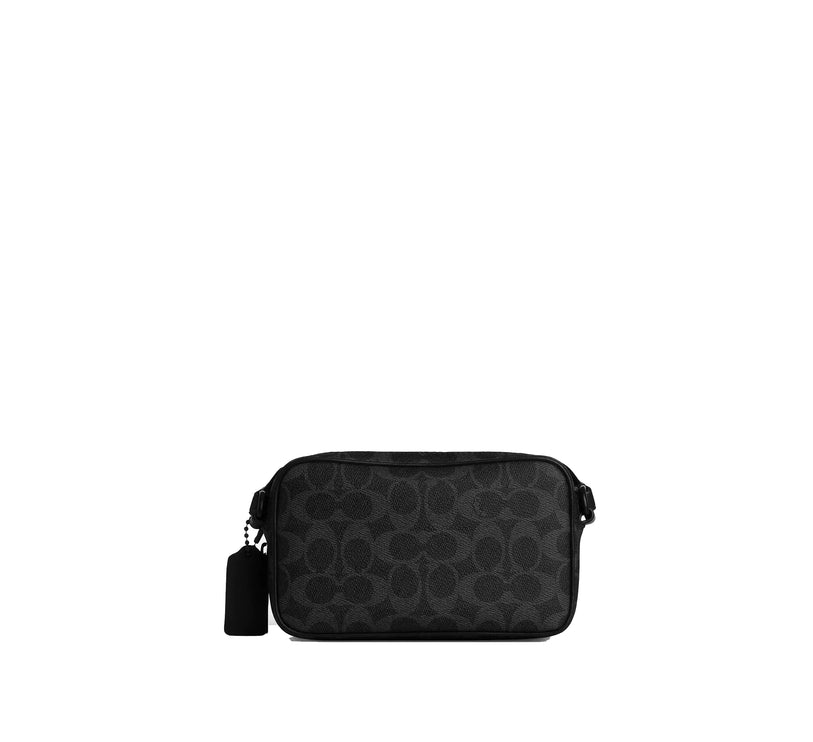 Coach Unisex Colton Crossbody Bag 19 In Signature Canvas Matte Black/Black Signature