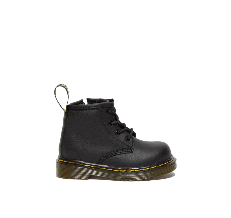 Dr. Martens Unisex Infant 1460 Softy T Leather Lace Up Boots Black - Softy T