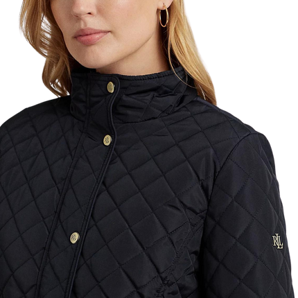 Ralph Lauren Women's Diamond-Quilted Mockneck Jacket  Dark Navy