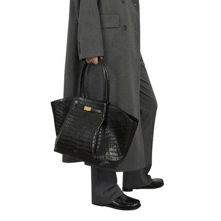 DeMellier London Women's The New York Black Croc-Effect