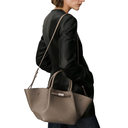 DeMellier London Women's The Midi New York Dark Taupe Small Grain