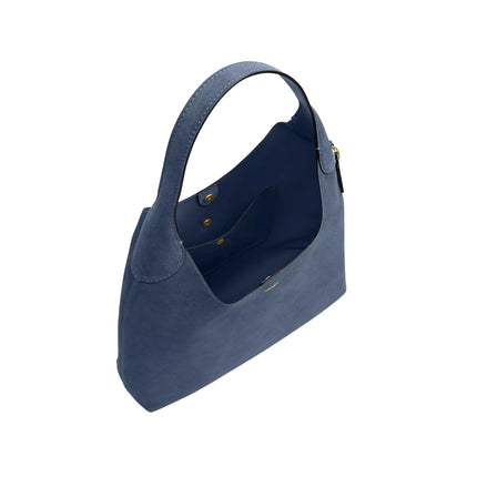 Coach Women's Brooklyn Shoulder Bag 39 Suede/Brass/Light Denim