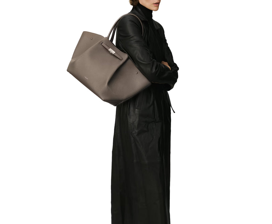 DeMellier London Women's The New York Dark Taupe Small Grain