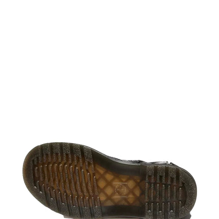 Dr. Martens Girl Junior 1460 Glitter Patent Leather Boots Black & Silver - Nebula Glitter