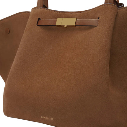 DeMellier London Women's The Midi New York Deep Tan Suede & Tan Smooth