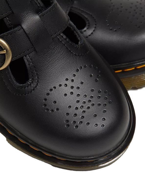 Dr. Martens Girl Junior 8065 Softy T Leather Mary Jane Shoes Black - Softy T