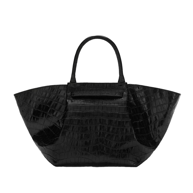 DeMellier London Women's The Midi New York Black Croc-Effect