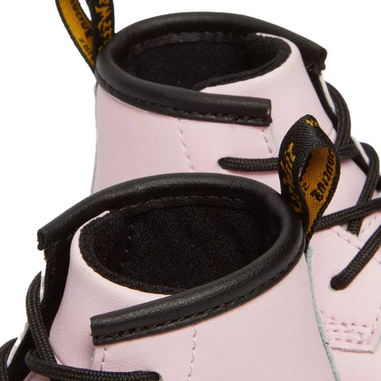 Dr. Martens Unisex Newborn 1460 Auburn Leather Booties Pale Pink-Mason Pu Split+Mason Nw Synthetic
