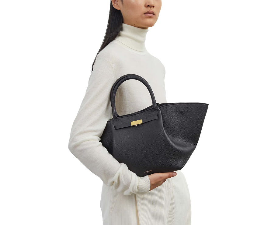 DeMellier London Women's The Midi New York Black Small Grain