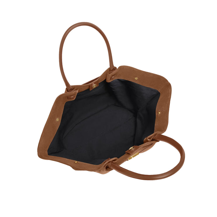 DeMellier London Women's The New York Deep Tan Suede & Tan Smooth