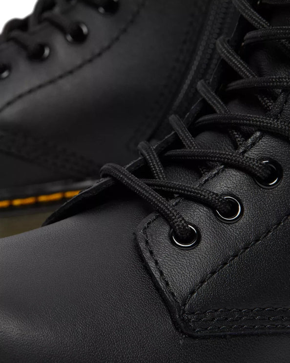 Dr. Martens Unisex Junior 1460 Softy T Leather Lace Up Boots Black - Softy T