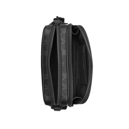 Coach Unisex Colton Crossbody Bag 19 In Signature Canvas Matte Black/Black Signature