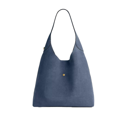 Coach Women's Brooklyn Shoulder Bag 39 Suede/Brass/Light Denim