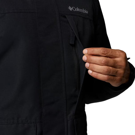 Columbia Men's Landroamer Fleece Lined Rain Jacket Black