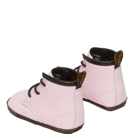 Dr. Martens Unisex Newborn 1460 Auburn Leather Booties Pale Pink-Mason Pu Split+Mason Nw Synthetic