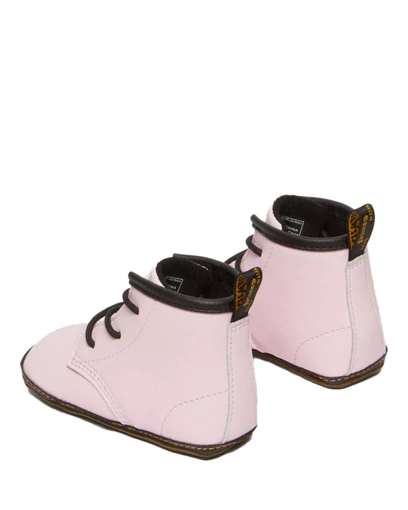 Dr. Martens Unisex Newborn 1460 Auburn Leather Booties Pale Pink-Mason Pu Split+Mason Nw Synthetic