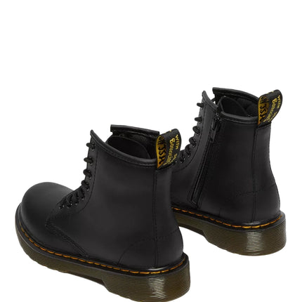 Dr. Martens Unisex Junior 1460 Softy T Leather Lace Up Boots Black - Softy T