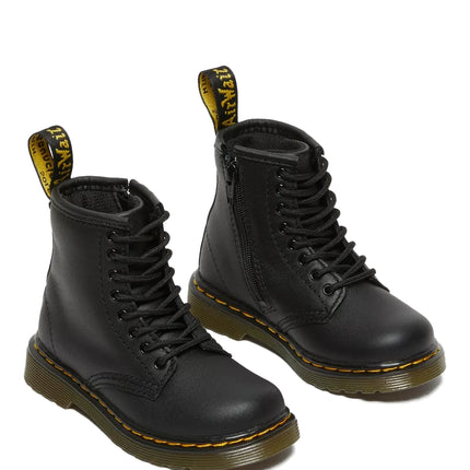 Dr. Martens Unisex Toddler 1460 Softy T Leather Lace Up Boots Black - Softy T