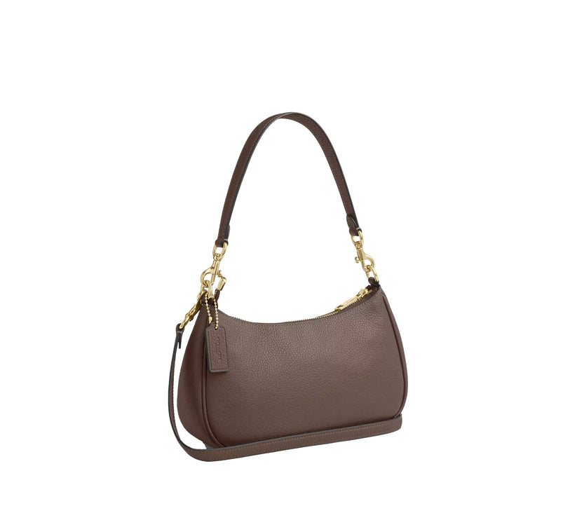 Coach Women's Teri Shoulder Bag With Rivets Gold/Dark Stone