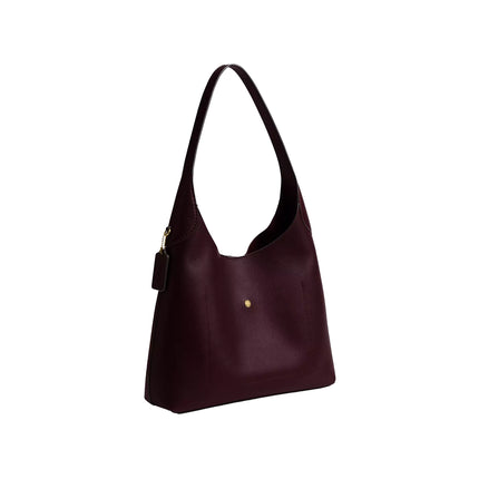 Coach Women's Brooklyn Shoulder Bag 34 Brass/Merlot