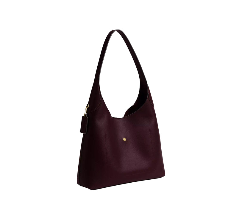 Coach Women's Brooklyn Shoulder Bag 34 Brass/Merlot