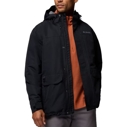 Columbia Men's Landroamer Fleece Lined Rain Jacket Black