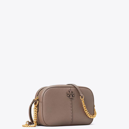 Tory Burch Women's McGraw Camera Bag Silver Maple