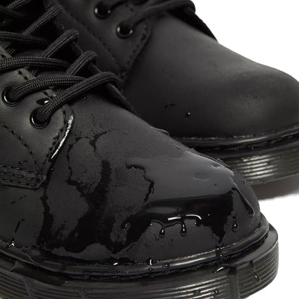 Dr. Martens Unisex Junior 1460 Faux Fur Lined Boots Black - Republic Waterproof