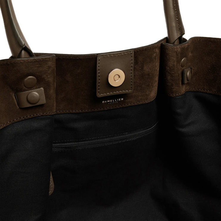 DeMellier London Women's The New York Mocha Suede & Mocha Smooth