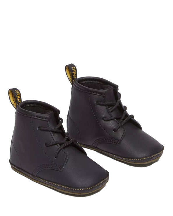 Dr. Martens Unisex Newborn 1460 Auburn Leather Booties Black-Mason Pu Split+Mason Nw Synthetic