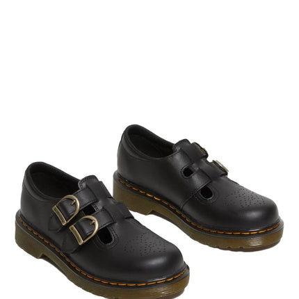 Dr. Martens Girl Junior 8065 Softy T Leather Mary Jane Shoes Black - Softy T