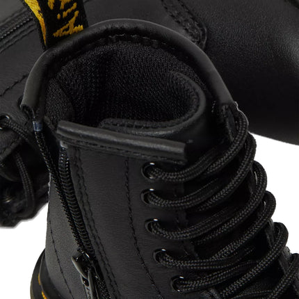 Dr. Martens Unisex Toddler 1460 Softy T Leather Lace Up Boots Black - Softy T