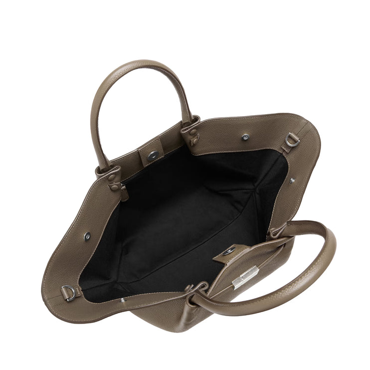 DeMellier London Women's The Midi New York Dark Taupe Small Grain