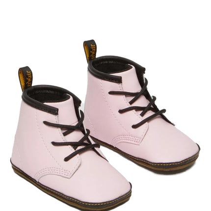Dr. Martens Unisex Newborn 1460 Auburn Leather Booties Pale Pink-Mason Pu Split+Mason Nw Synthetic