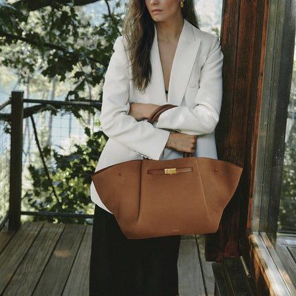 DeMellier London Women's The New York Deep Tan Suede & Tan Smooth