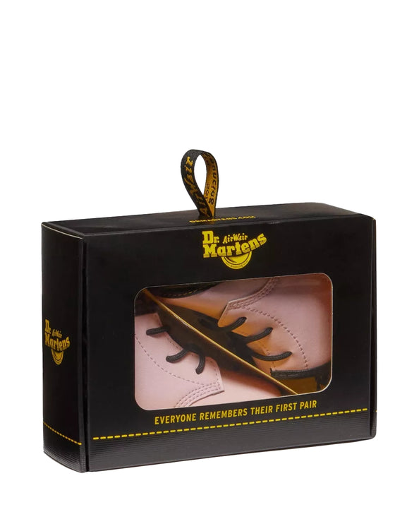 Dr. Martens Unisex Newborn 1460 Auburn Leather Booties Pale Pink-Mason Pu Split+Mason Nw Synthetic