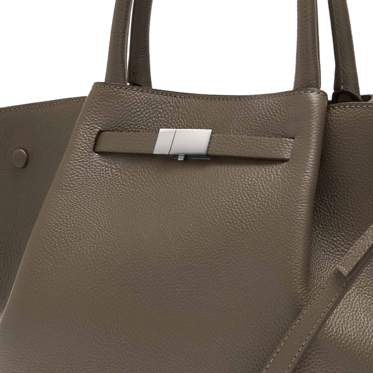 DeMellier London Women's The Midi New York Dark Taupe Small Grain