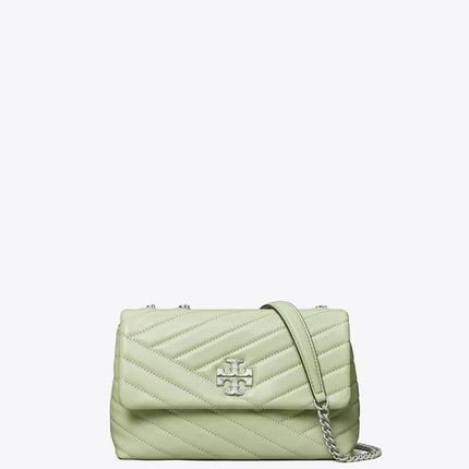 Tory Burch Women's Small Kira Chevron Convertible Shoulder Bag Pine Frost